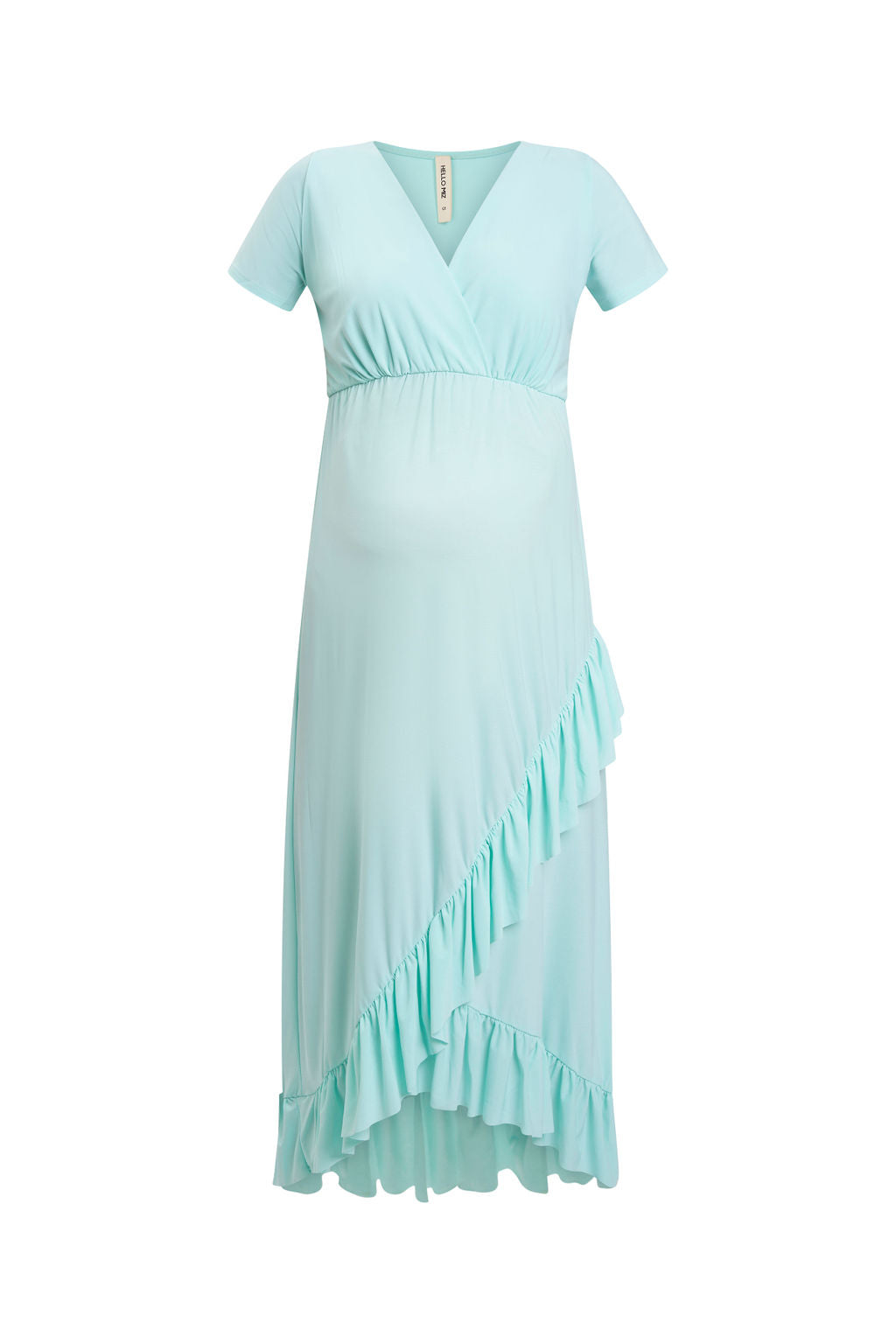 Hi-Lo Frill Detail Maternity/Nursing Midi dress Navy / Large Hi-Lo Frill Detail Maternity/Nursing Midi dress Navy / Large